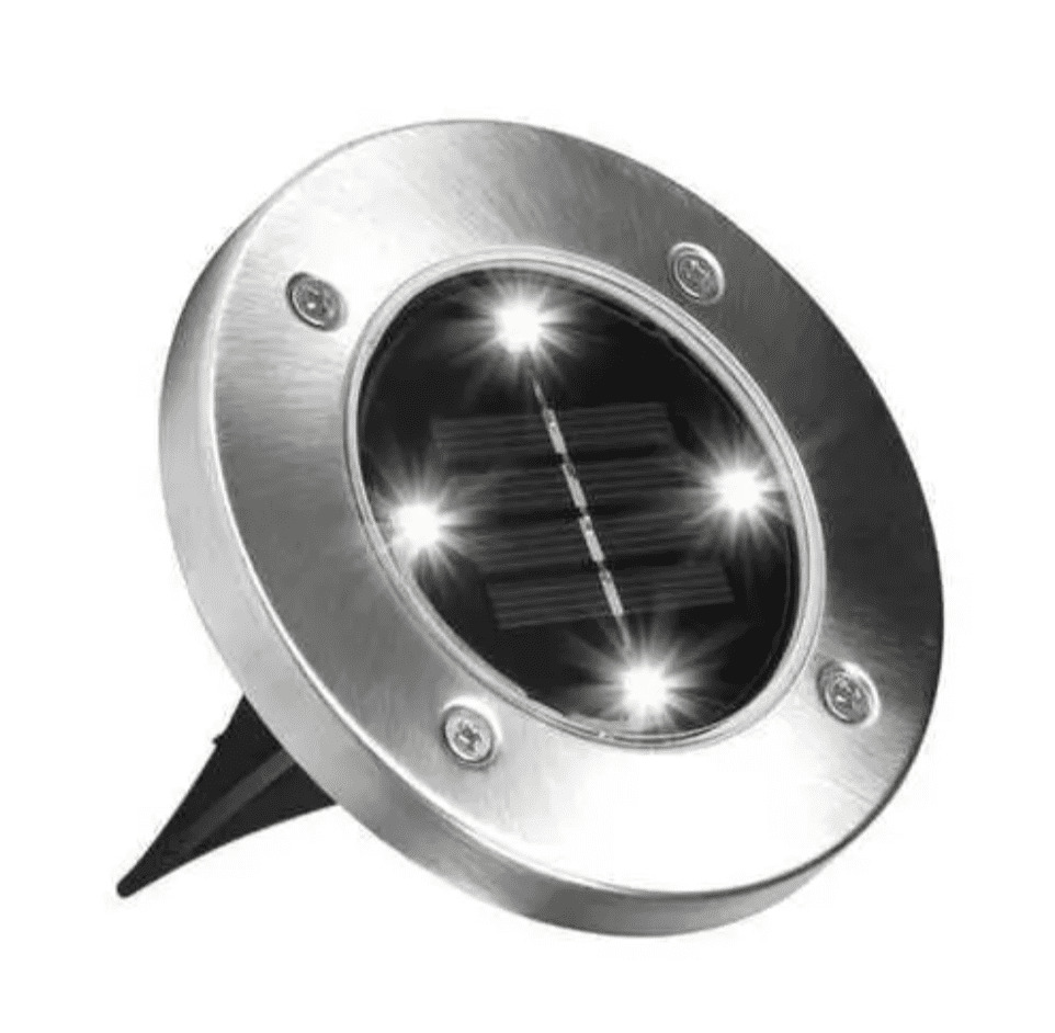 Комплект садовых светильников Solar Disk Lights, 1 шт Уличные фонари с датчиком света